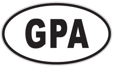 GPA - 3 Letter Initials Oval Magnet