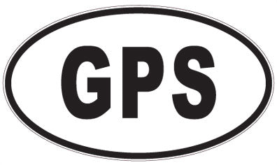 GPS - 3 Letter Initials Oval Magnet
