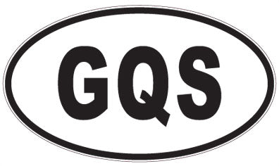 GQS - 3 Letter Initials Oval Magnet