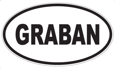 GRABAN - Oval Magnet