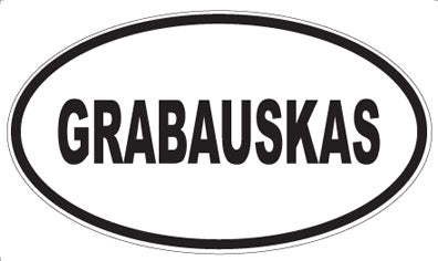 GRABAUSKAS - Oval Magnet