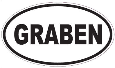 GRABEN - Oval Sticker