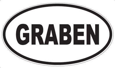 GRABEN - Oval Magnet