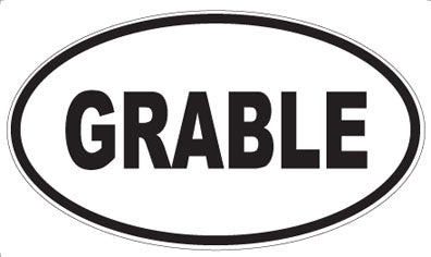 GRABLE - Oval Magnet