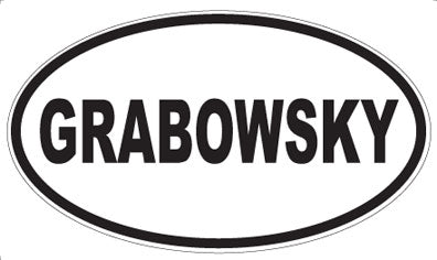 GRABOWSKY - Oval Magnet