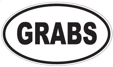 GRABS - Oval Sticker