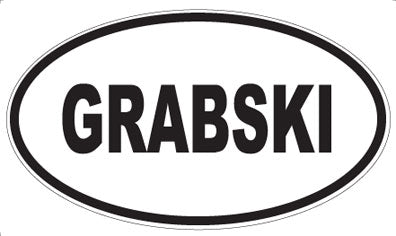 GRABSKI - Oval Magnet