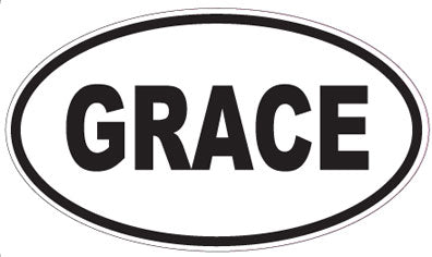 GRACE - Oval Sticker