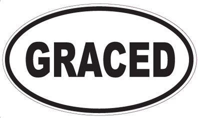 GRACED - Oval Sticker