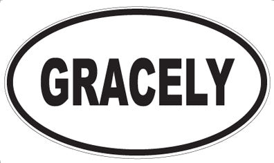 GRACELY - Oval Magnet