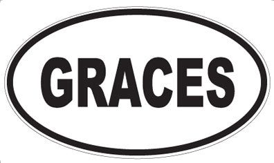 GRACES - Oval Magnet