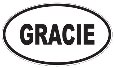 GRACIE - Oval Magnet