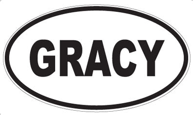 GRACY - Oval Magnet