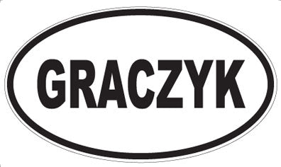 GRACZYK - Oval Magnet