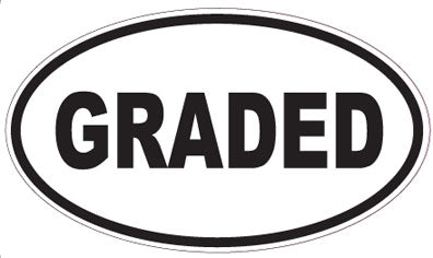 GRADED - Oval Sticker