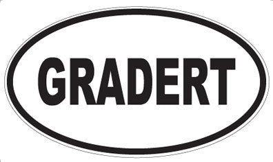 GRADERT - Oval Magnet