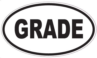 GRADE - Oval Magnet