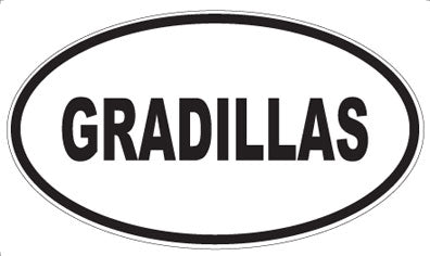 GRADILLAS - Oval Magnet