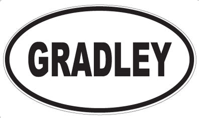 GRADLEY - Oval Magnet