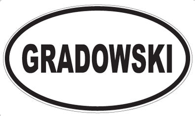 GRADOWSKI - Oval Magnet