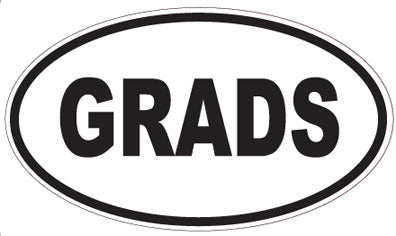 GRADS - Oval Magnet