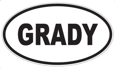GRADY - Oval Magnet