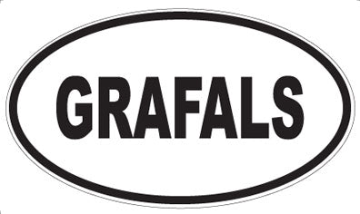 GRAFALS - Oval Magnet