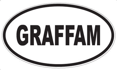 GRAFFAM - Oval Magnet