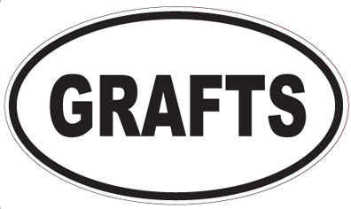 GRAFTS - Oval Sticker
