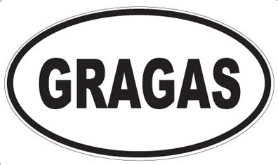 GRAGAS - Oval Magnet