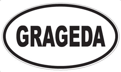 GRAGEDA - Oval Magnet