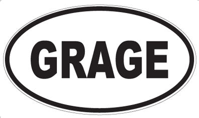 GRAGE - Oval Magnet