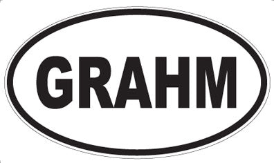 GRAHM - Oval Magnet