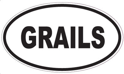 GRAILS - Oval Sticker