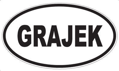 GRAJEK - Oval Magnet