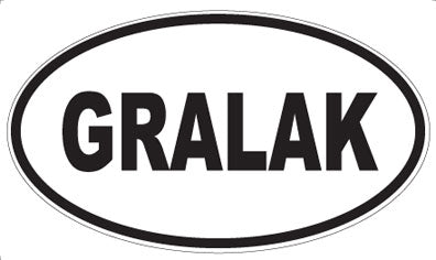 GRALAK - Oval Magnet