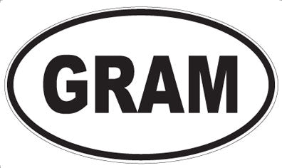 GRAM - Oval Magnet
