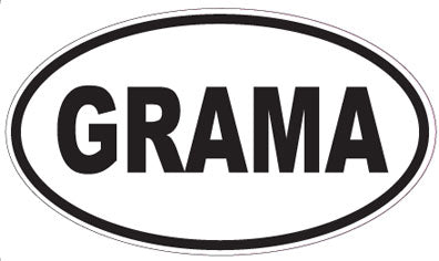 GRAMA - Oval Magnet