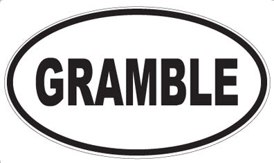 GRAMBLE - Oval Magnet