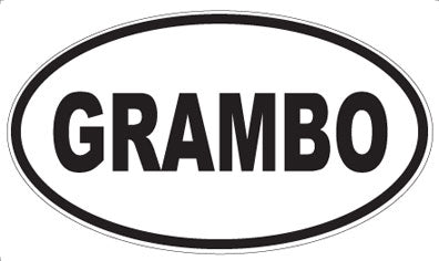 GRAMBO - Oval Magnet
