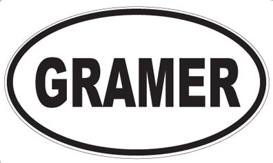GRAMER - Oval Magnet