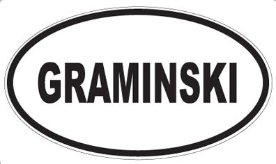 GRAMINSKI - Oval Magnet