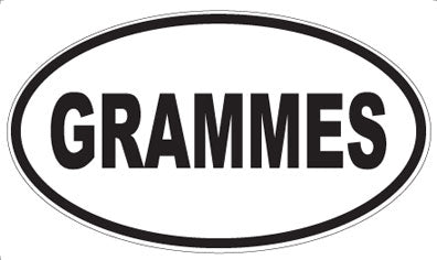 GRAMMES - Oval Magnet