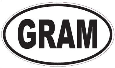 GRAM - Oval Sticker