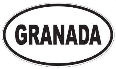 GRANADA - Oval Magnet