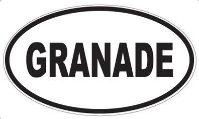 GRANADE - Oval Magnet