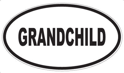 GRANDCHILD - Oval Magnet