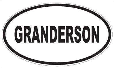 GRANDERSON - Oval Magnet