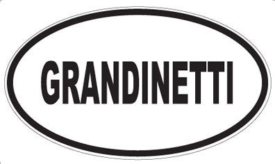 GRANDINETTI - Oval Magnet