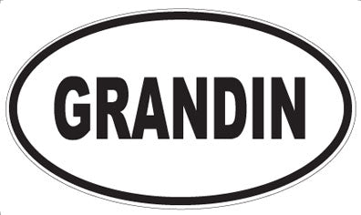 GRANDIN - Oval Magnet